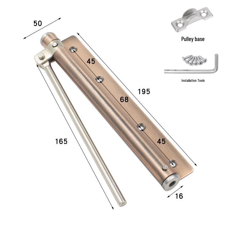 

Легкий доводчик дверей для дому з пружинним буфером для легкого відскоку