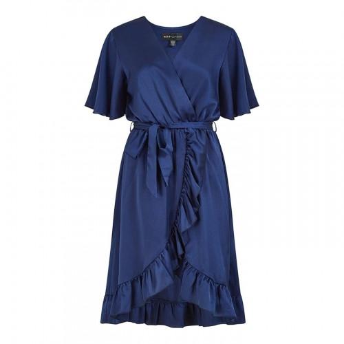 Mela London Womens/Ladies V Neck Flutter Wrap Dress