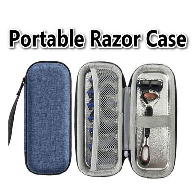 Portable Razor Case - Multifunctional Travel Organizer for Beard and Mustache Grooming Essentials Hard Shell Waterproof
