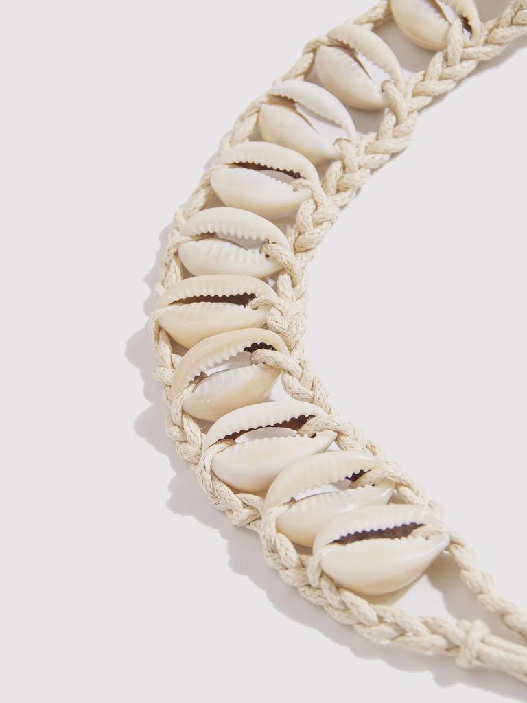 European & American Bohemian Style Cotton Rope Shell Waist Belt for Women