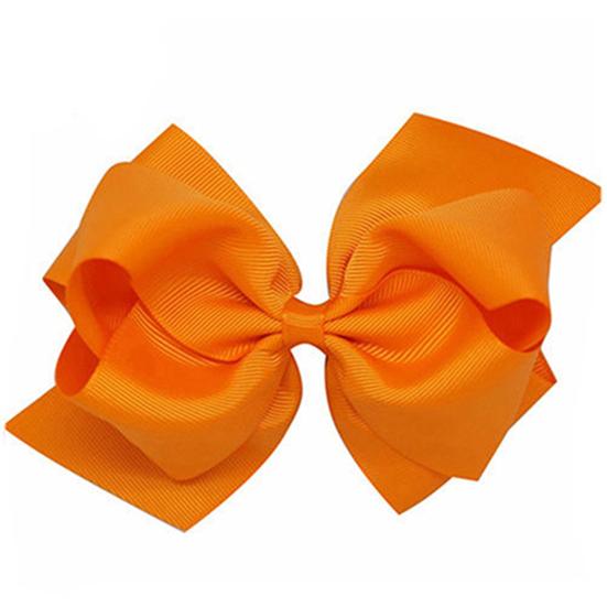 1Pc Girls Large Double Layers Hairbow Hair Bow Grosgrain Ribbon Clip Hairpin