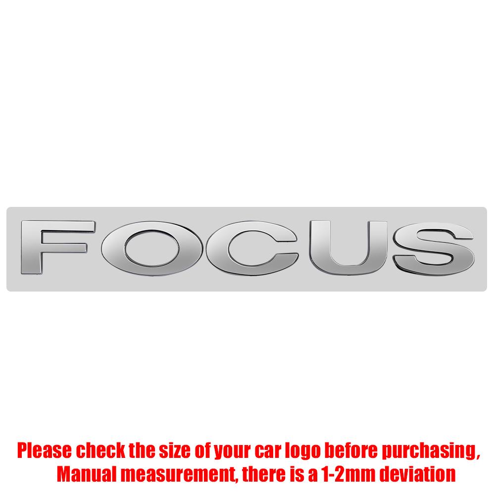 AJJ1 3D Letters Car Body Rear Trunk Bumper Emblem Stickers Badge Decal For Ford Focus Logo Fusion MK2 MK4 Fiesta Mustang Accessories