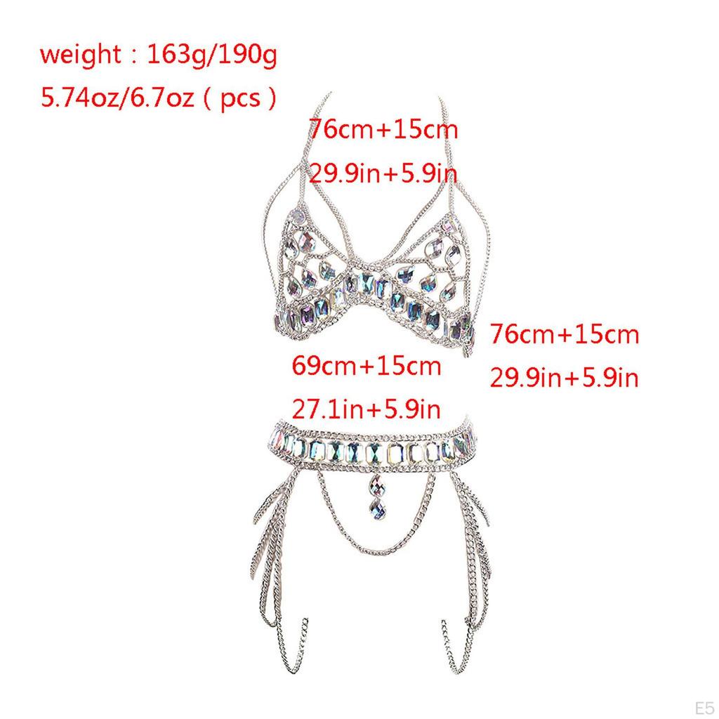 Body Chain Chest for Performance Halloween Music Festival Party Disco