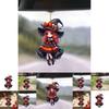Cartoon Girl Acrylic Car Pendant Halloween Decor Cute Girl Car Ornament For Vehicle Interior