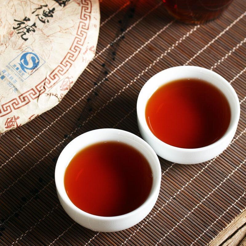 Старый Выдержанный Чай Пуэр Чай Пуэр Выдержанный Чай Мэнхай Лао Бань Чжан Чайный Блин 357г — фото 4