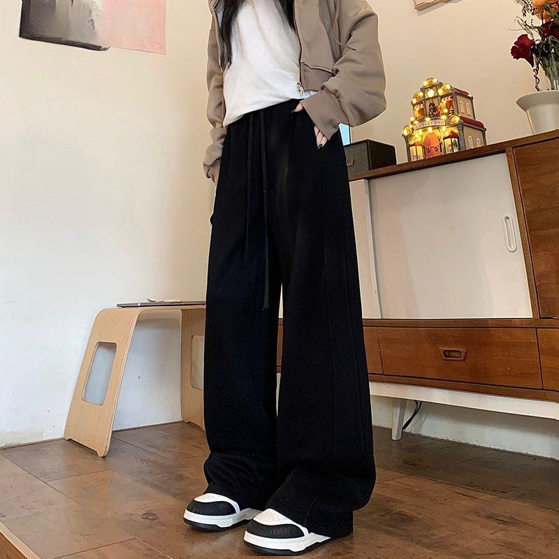 

300 г Сверхмягкий гребенной хлопок Зимние повседневные женские брюки гарем большого размера XL (up to 130 jin)