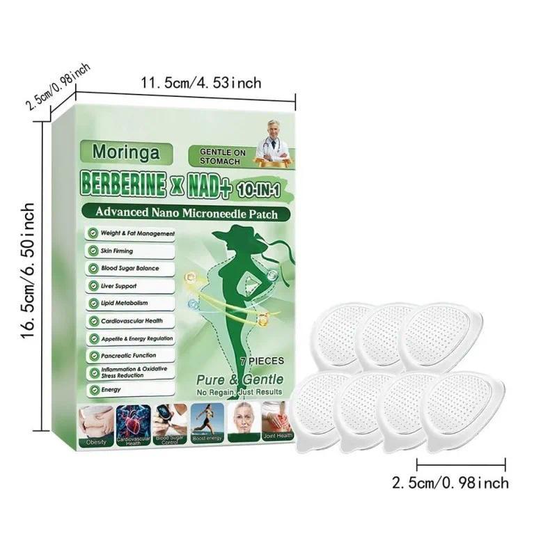 35Pcs Nano Microneedle Patch Natural Gentle Patches Metabolism Support Body Firming Patch Moisturizing Firming Skin for Women Men