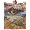 Tawny Frogmouth Bird Throw Blanket Stylish Couch Blanket for Home Living Room