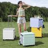 Folding Shopping Cart with 8-Wheel Climbing Design