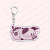 Heiß Populär Anime Cartoon Dämon Figur Schlüsselanhänger für Zubehör Tasche Angel Dust Schlüsselanhänger Ring Schlüsselring Schmuck Fans Freunde Geschenke