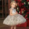 Little Girl Flower Girl Princess Dress For Birthday Party And Performance In Polyester Fabric