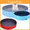 Geräumiger Faltbarer PVC Haustier Kühlpool für Hunde in Blau und Rot