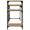 Desk with Shelf Sonoma Oak Finish 105 x 50 x 90 cm Engineered Wood