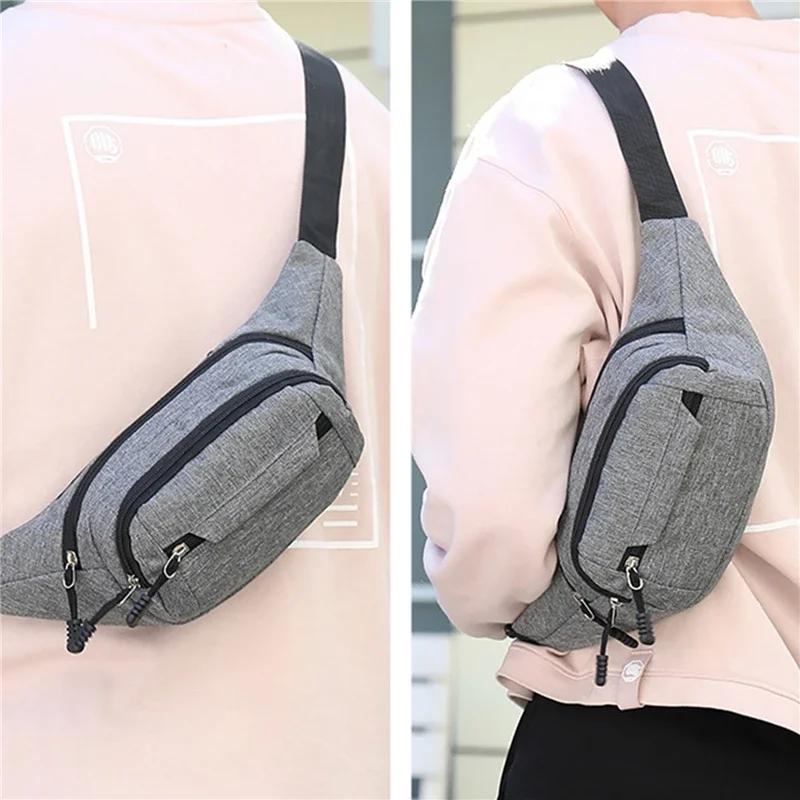 Marsupio da Uomo/Donna Multifunzionale Grande Capacità Borsa a Cintura Porta Telefono per Sport all'Aperto Resistente all'Usura Impermeabile Crossbody