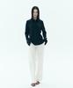 Neo Minimal Straight Trousers Ivory