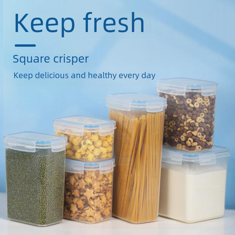 Vlhkosti a hmyzu odolná skladovací nádoba z plastu potravinářské kvality s vzduchotěsným uzávěrem