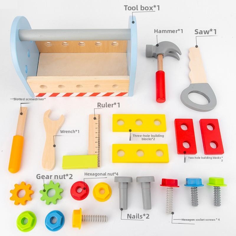 Wooden Kids Tool Set With Classic Design For Imaginative Play And Learning
