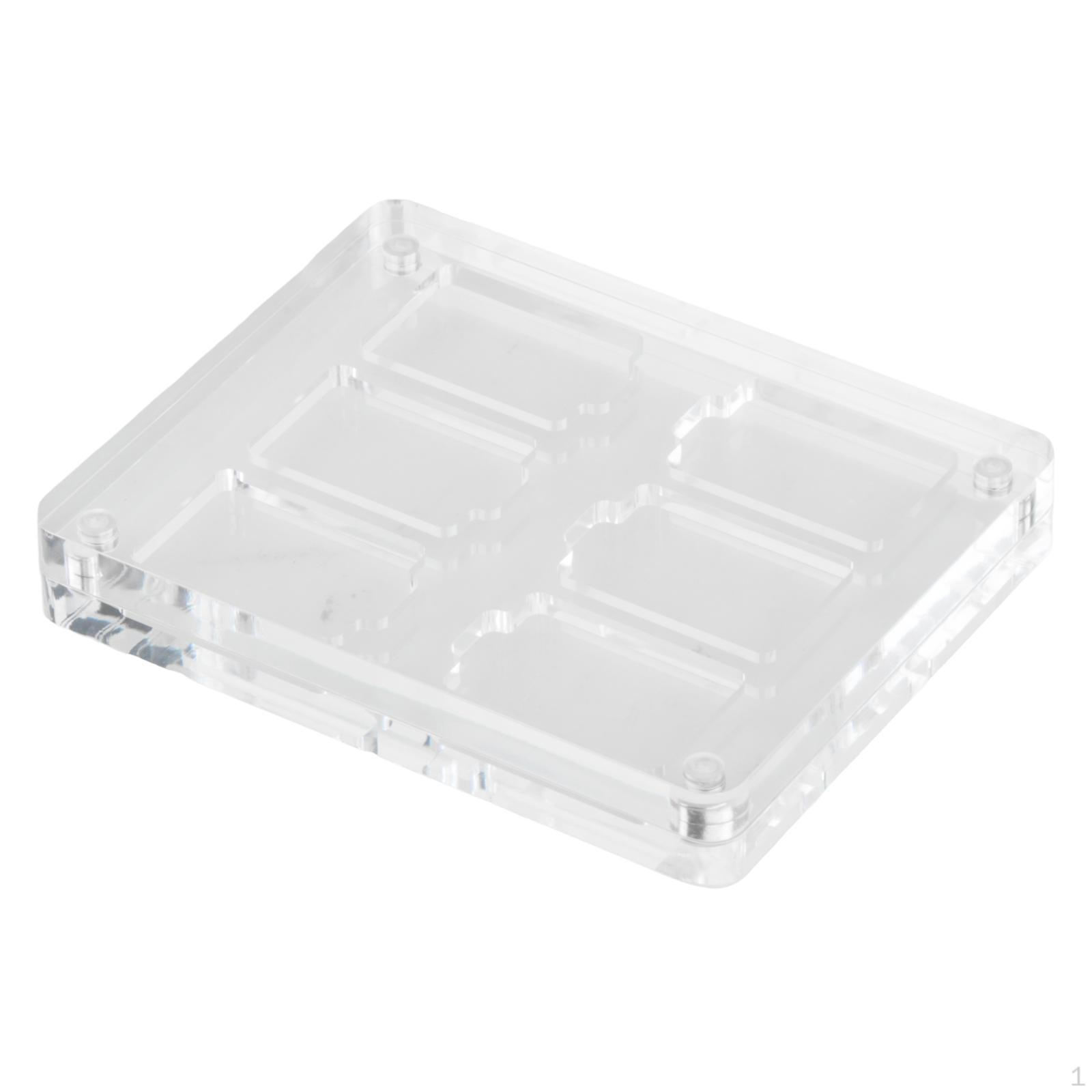 Акриловый кейс для хранения карточек, Легкий настольный декор, Портативный, , Многофункциональный, Компактный Square