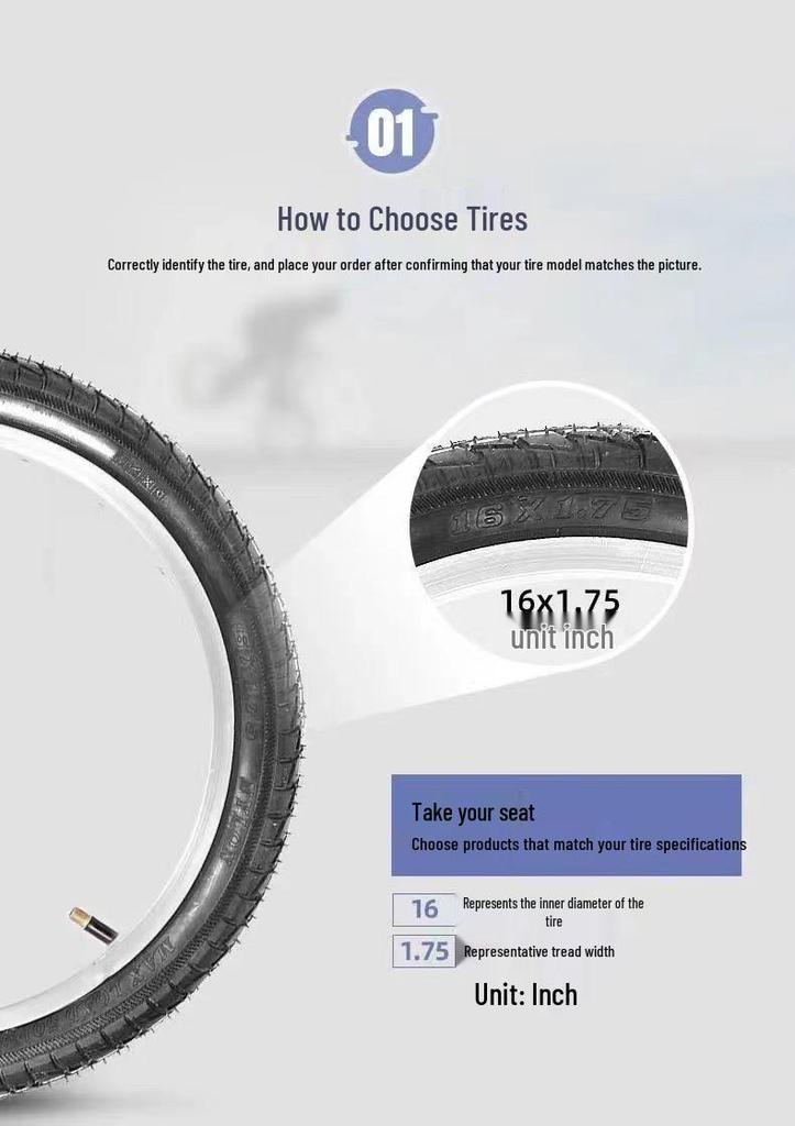 Mountain Bike & Stroller Tires 12-26 Inch, 1.75-2.125