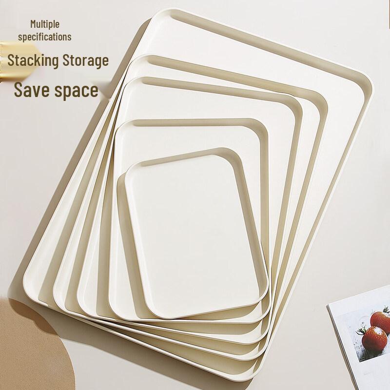 Japanese Style Plastic Rectangular Serving Tray