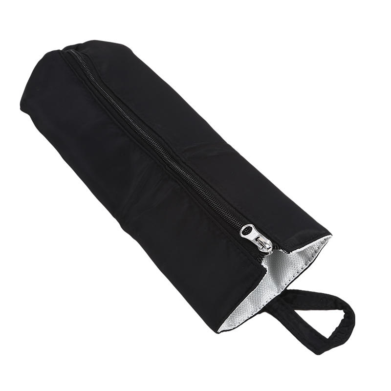 Heißes Eisenhalter, Lockenstabhaltermatte mit Reißverschluss, Hitzebeständige Reisetasche für Lockenstab, Leichter tragbarer Haarsträhnen