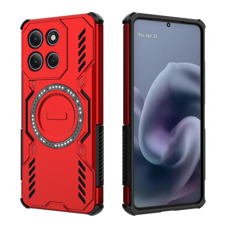For Motorola Moto G86 Power Case Cover Heat Dissipation Magnetic Wireless Charging Protective Back Phone Cases On Moto G86 Power