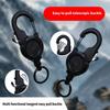 Retractable Pull Badges Holder Steel Wire Rope Buckle Key Holder Chain Outdoor Antitheft Keychain Tool Enduring