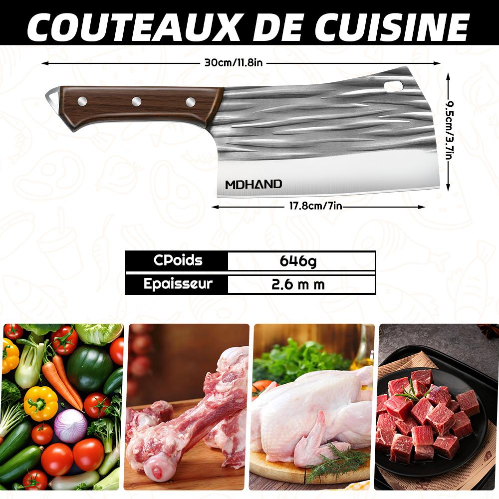 Stainless Steel Kitchen Household Chopping and Cutting Dual-purpose Meat and Vegetable Knife Household Kitchen Knife
