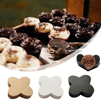 50 Stück Dessertbasis Hochzeit Sortiert Schokoladen-Trüffel-Verpackungen Partyzubehör Papier-Abstandshalter-Boxen Geburtstag 3 Farben