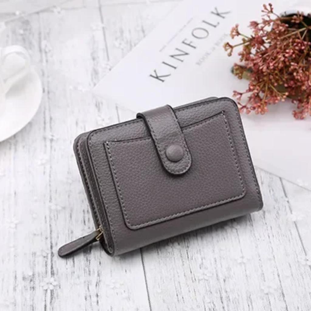 Women Wallets   Luxury Brand Red Black Small Mini Coin Purse Hasp Card Holder Lady Wallet Zipper Female Leather Buckle