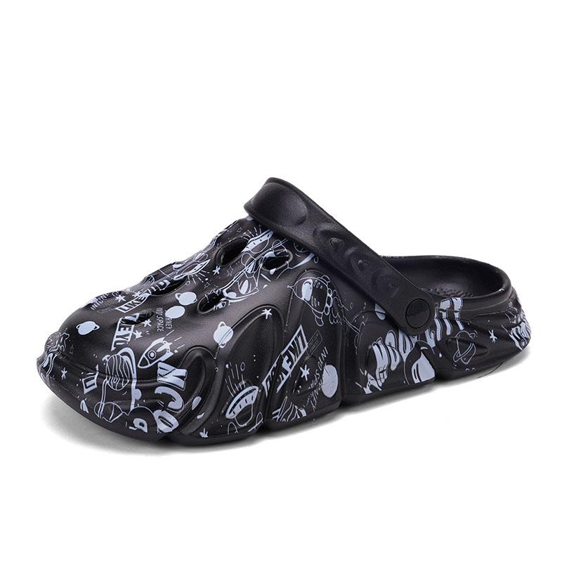 Eva Cloud Feel Slide Shoes Closed Toe Couple Style Thick Bottom Anti-Skid Wear-Resistant Daily Indoor Outside Slide Shoes