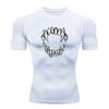 Men Compression Fitness Workout T-Shirt, Ferocious Sharp Wer