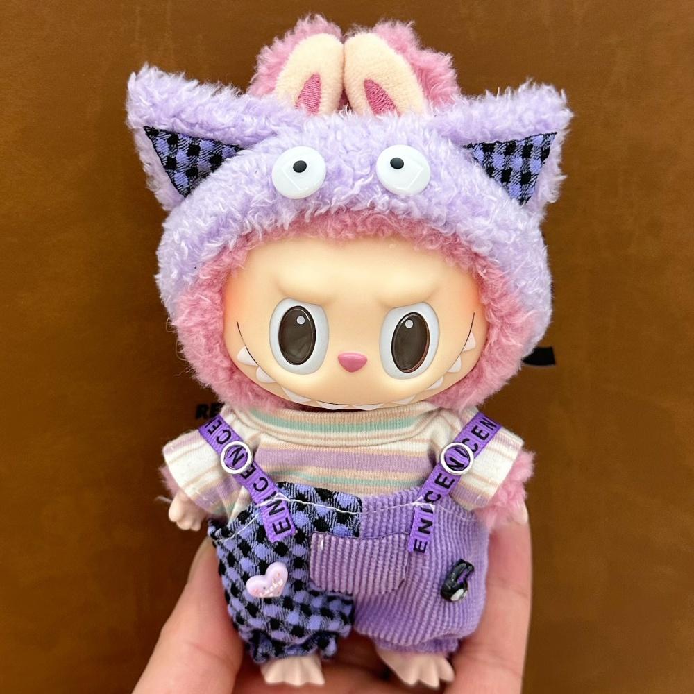 Doll Clothes For 15-17CM I II III Labubu Outfits Mini Plush Cotton Idol Doll Clothing Sitting Party Accessories Gifts