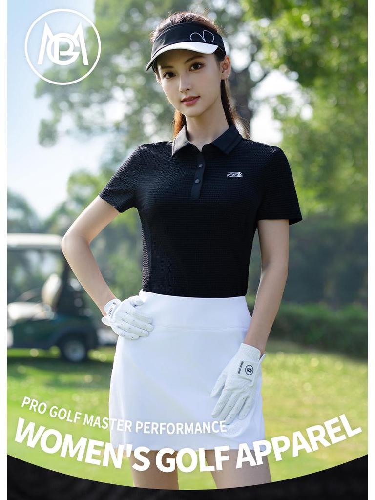2026 Women's Golf Short-Sleeve Polo T-Shirt for Spring/Summer Sportswear