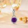 S925 Sterling Silver Women's Necklace Trendy Zircon Cross Pendant Birthday Gift  European American