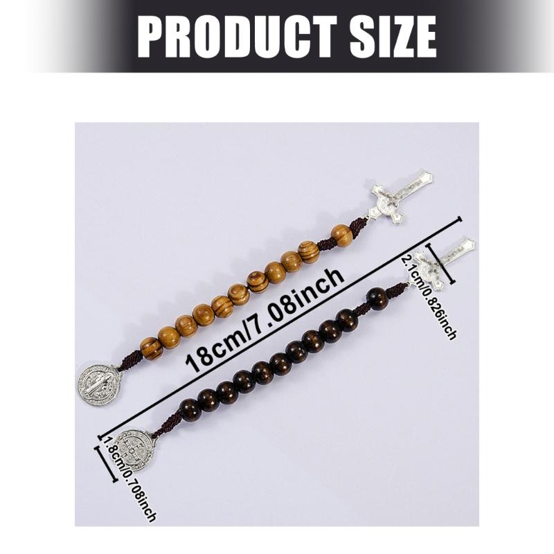 Artisanal Crafted Wooden Crosses Prayer Beads Faith Based Accessories For Christian Meditation And Spiritual Reflection