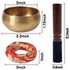 Tibetan Singing Bowl Set Sound Bowl Meditation Bowl Unique Gift Helpful for Meditation Yoga Stress Relief
