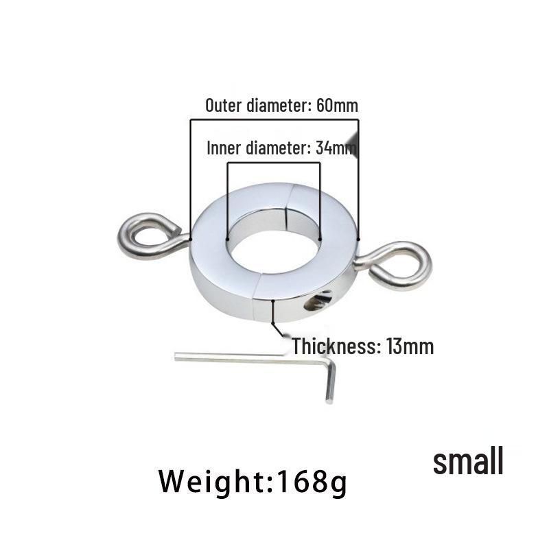 Metal Penis Weight & Scrotum Pendant for Men - Enhances Stamina & Firmness