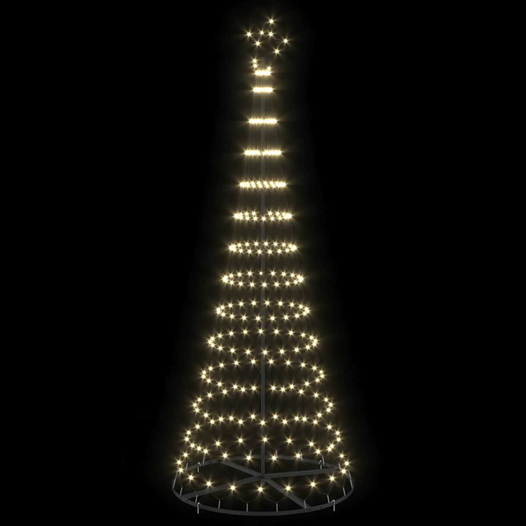 LED Christmas Tree with 295 LEDs Warm White 250 cm Metal