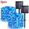 42M400Leds Solar LED Licht Außen Lichterkette Garten Solar Lichterkette Wasserdicht Weihnachts Gartendekoration Außen