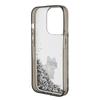 Custodia per iPhone 15 Pro Max Karl Lagerfeld Glitter Liquido Trasparente