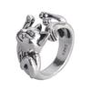 Novel Cat Design Open Ring - Stylish Women's Jewelry