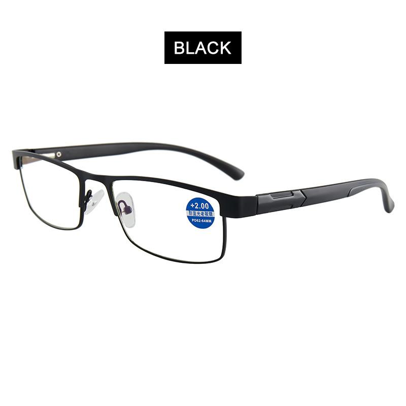 High Quality Stainless Steel Reading Glasses Men Women Fashion Presbyopic Eyeglasses Business Hyperopia Anti Blue Light Eyewear
