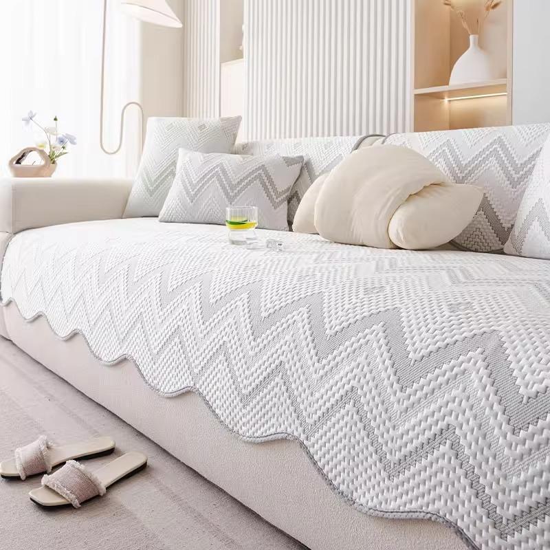 

2025 новый популярный легкий роскошный крутой диванный плед с высоким чувством лета, нескользящий диванный коврик, чехол для дивана, подушка 70*70cm