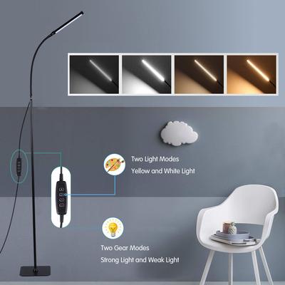 Neue LED-Augenpflege-Stehleuchte Dimmbar 3 Lichtmodi mit flexiblem Schwanenhals Höhenverstellbar USB Heim-Leselicht für Schlafzimmer