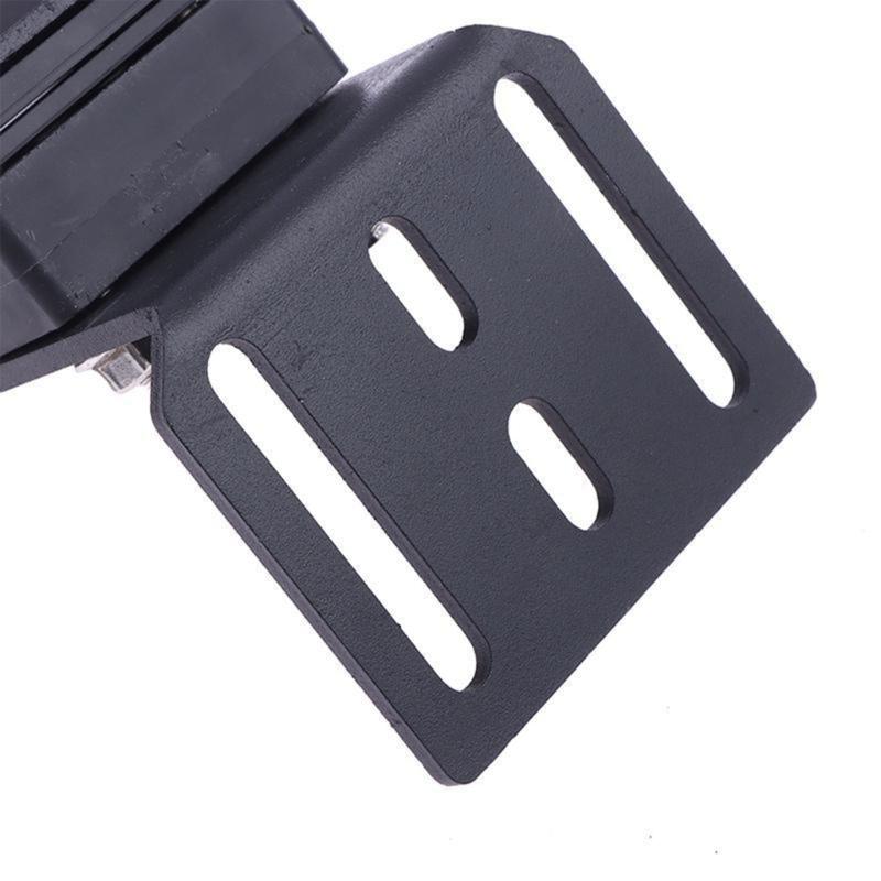 Roof Rack Mounting Fastener Set with Multiple Elongated Slots and Black Finish for Roof Rack Hardware Replacement and Installation Planning