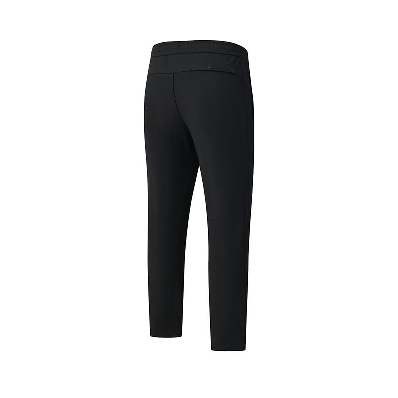 Fila A.P. Minimalist Trendy Comfortable Sports Versatile Fleece Lined Warm Casual Pants Men Pants Deep-Black A11M541810FBK