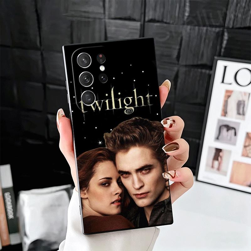 Twilight Saga Edward Soft Phone Case for Samsung Galaxy S26 S25 Edge S24 Ultra S23 Plus S22 S21 FE S20 Black Cover Back Shell