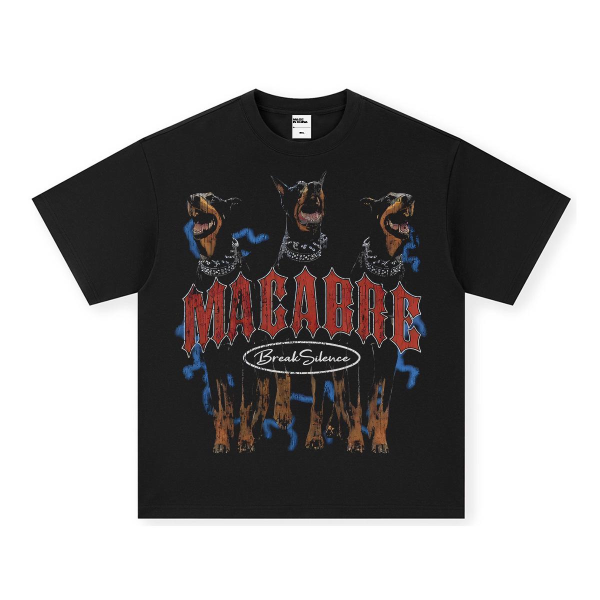 

Винтажная футболка с принтом добермана в стиле хай-стрит - Унисекс осенний тренд S