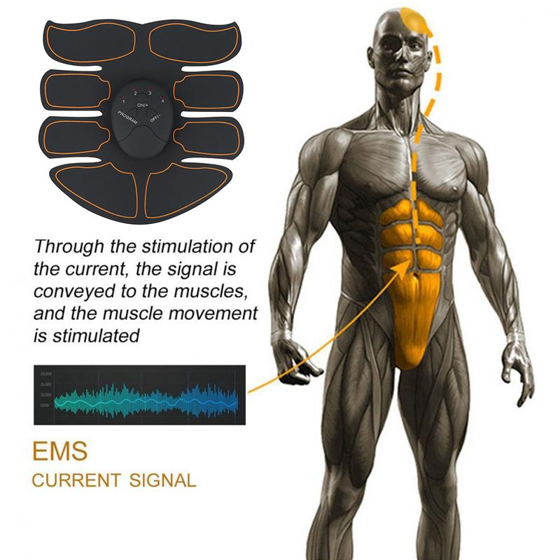 Elektrischer Muskelstimulator EMS Drahtloser Gesäß-Hüfttrainer Bauch-ABS-Stimulator Fitness-Körperschlankheitsmassagegerät